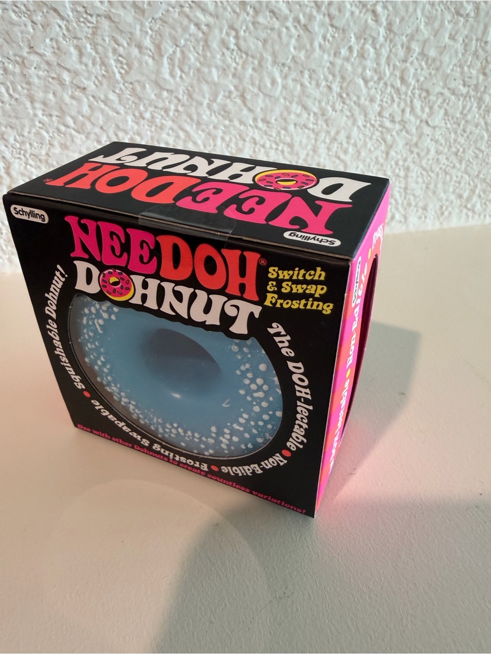 Rare Needoh Donut Switch & Swap Frosting Sensory Toy - Blue